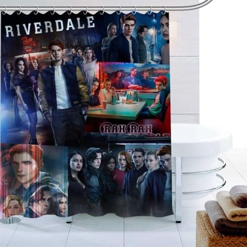 Riverdale TV Shower Curtain Palm Decor Waterproof Polyester Fabric Bath Curtain 180X180cm Eco-friendly Bathroom Curtain New