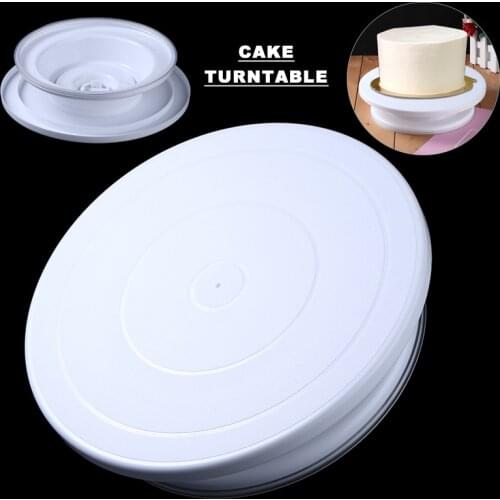 8 Inch Rotating Cake Stand Birthday Cake Turntable Decorating Icing Rotating Revolving Display Rack DIY Dessert Baking Tool