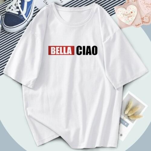 Bella Ciao Song Women T-shirts Fashion Print 2021 Retro Tshirts Hip Hop Outdoor Bodybuilding Tees Tops Harajuku Camisetas Female