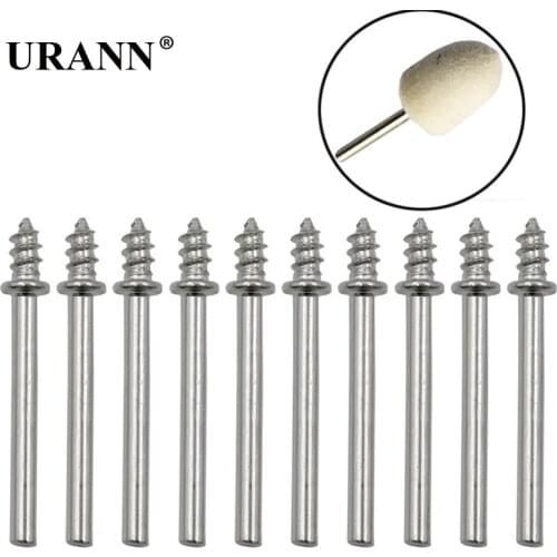10pcs 3.17 mm Shanks for Dremel Rotary Tool Wool Felt Polishing Buffing Wheel Grinding Abrasive Accessories