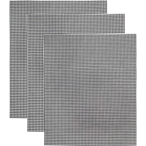 3Pcs BBQ Grill Mats Non-Stick BBQ Mat Reusable BBQ Mesh Mat Smoker Grill Mat Barbecue Pad Oven Cooking Liner Grill Accessories