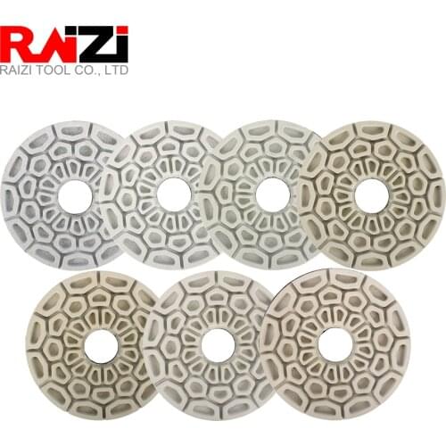 Raizi 6 Inch Automatic Edge Diamond Sanding Disc for Straight and Beveled Edge of All Stones Grit 50-3000
