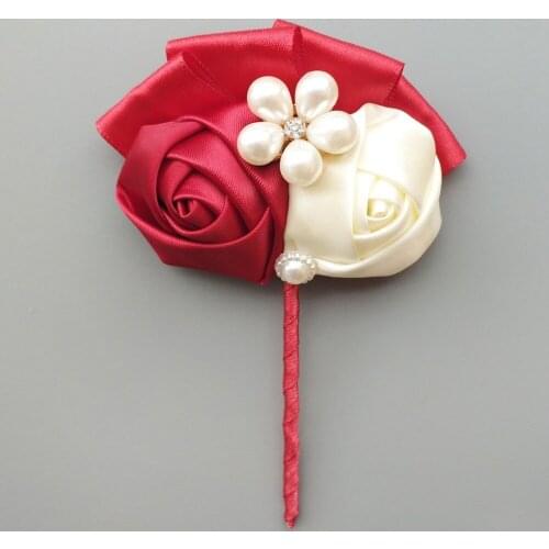 6pcs/lot New fashion men rooch Groom groom flower lapel suit boutonniere pin button Stick flower brooches for wedding X6948