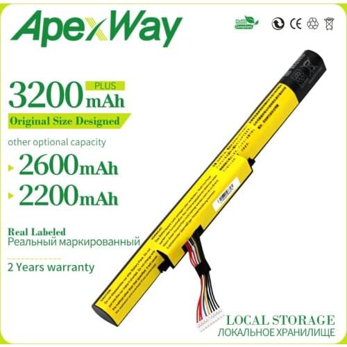 Apexway 14.4V 3200mAh New Laptop Battery For Lenovo For Ideapad Z400 Z400S Z400A Z400T Z510 Z510A Z500 Z500A L12S4K01 L12L4K01