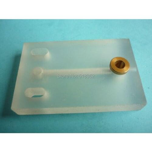 40 x63 x10mm Acrylic Water Jet Panel/ Water Spray Cooling Plate with Brass Nozzle, EDM Wire Cut High Speed Machine Wearing Parts