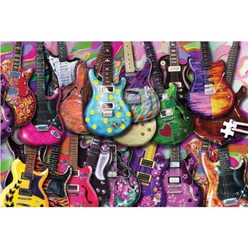 5D diamond painting full diamond new guitar mosaic diamond embroidery decoration home decoration