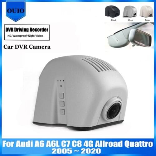 Car DVR Camera For Audi A6 A6L C7 C8 4G Allroad Quattro 2005 ~ 2020 HD Night Vision WIFI Hide Digital Video Recorder Camera