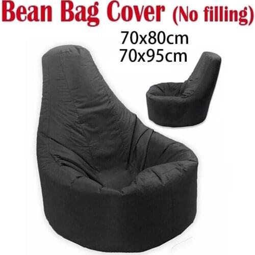 Adult Large Gamer Soft Lazy Cozy Bean Bag Sofa Cover Oxford Cloth Lounger Sofa Seat Living Room Furniture Without Filler
