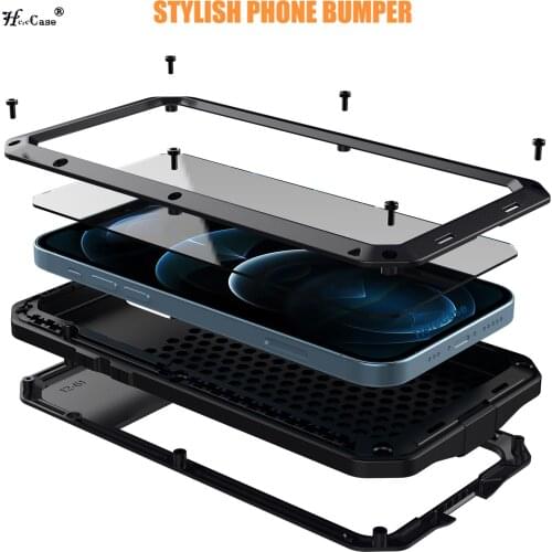 For iPhone8 Hybrid Doom Armor Heavy Duty Shock Metal Aluminum Coque Phone Cases For Apple iphone X 8 7 SE 5 5S 6 6S Plus Cover