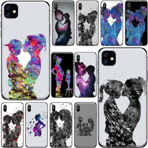 Mama of girl boy mom baby cute Phone Case for iPhone 11 12 pro XS MAX 8 7 6 6S Plus X 5S SE 2020 XR Luxury brand