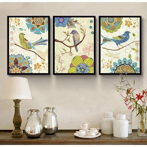 Tranditional Flowers and Birds Decorative Paintings Living Room Sofas Modern Hanging Drawings Bedside Walls Canvas Painting