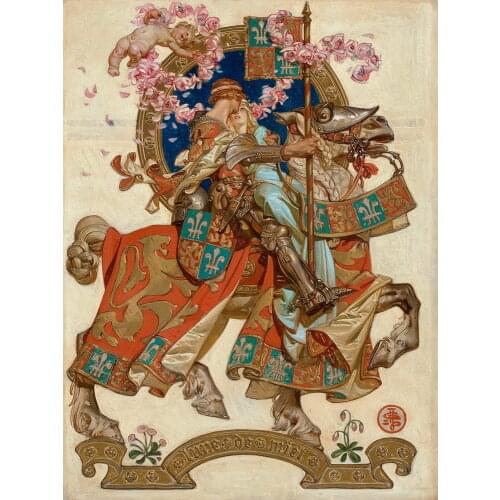 Joseph Christian Leyendecker Untitled Giclee Art print Silk poster Home Wall Decor