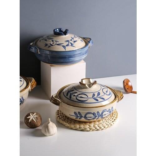 Japanese-Style Casserole/Stewpot Chinese Casseroles Soup POY Small Claypot Rice Casserole for Household Gas Stove