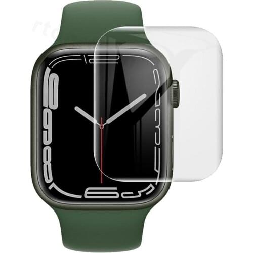 9D Soft Hydrogel Screen Protector Film For Apple Watch 44mm 38mm 42mm 40mm Full Cover Tempered Film For iwatch 4 3 2 1 Not Glass