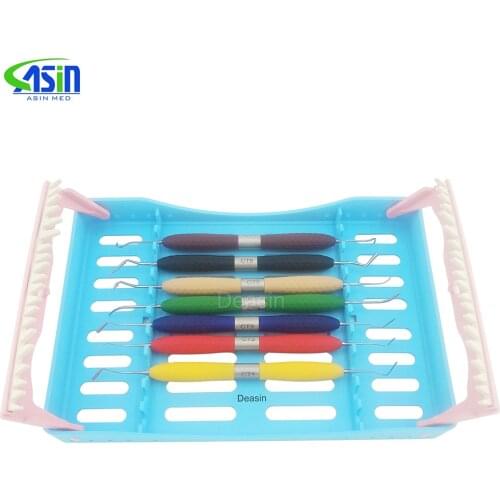 7pcs Dental resin filler Aesthetic restoration kit LM Resin knife Plastic dresser with silicone handle DEASIN