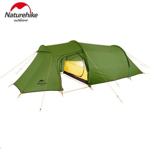 Naturehike Outdoor 3 Person 4 Person 2 Man Winter Camping Tent Ultralight Tunnel Tent