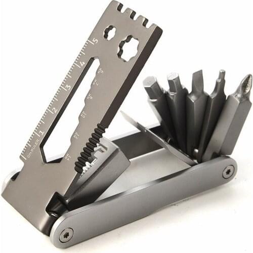 Stainless Steel Multi-function Bicycle Repair Tool Screwdriver Outdoor EDC Portable Tools FW221