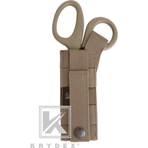 KRYDEX Shears + Pouch Tactical EMT Scissor Sheath MOLLE HOLDER CB 2 in 1 Outdoor Hand Tools MOLLE Pouch Kit