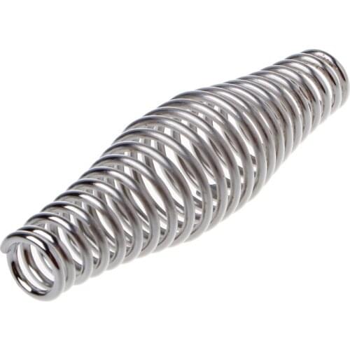 BBQ Stainless Steel Handle Spring Wood Furnace Stove Smoker Elastic Steel Roll