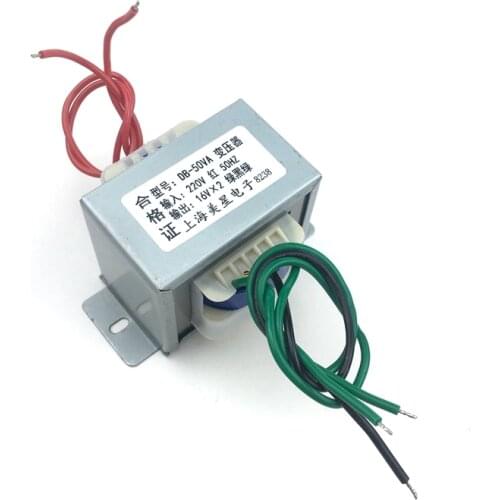 EI66 power transformer DB-50VA 50W 220V to double 16V 16V*2 16V-0-16V