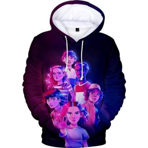 TV Stranger Things 3 Hoodies Men Women Spring Aumtumn Hoodie Sweatshirts Unisex Hip-Hop Stranger Things Hoody Fashion Kids Tops