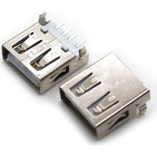 30 piece of a f sinking plates 180 ° dip2 only fix bent foot straight edge white glue iron shell A-type USB female USB connector