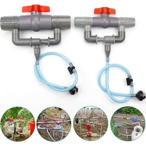 32/40/50/63mm Irrigation Venturi Fertilizer Injectors Device Garden Irrigation Water Tube Pipe Flow Control Switch Filter Kit