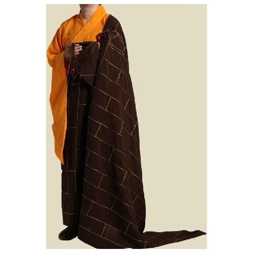 Unisex top quality Buddhist abbot monks robes cassock zuyi uniforms suits meditation martial arts clothing famous brand