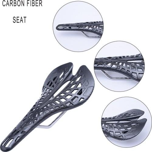Bicycle Spider Seat Carbon Fiber Pattern Cushion Bicycle Seat Bag Road Saddle Saddle Riding Equipment Mtb Bycicle Seat Saddle