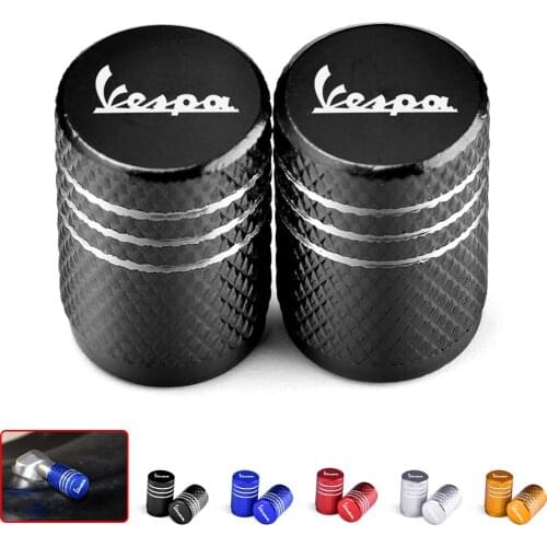 Motorcycle Tire Valve Air Port Stem Cover Cap Plug CNC Aluminum for Piaggio Vespa GTS GTV LX 60 125 250 300 Primavera Sprint