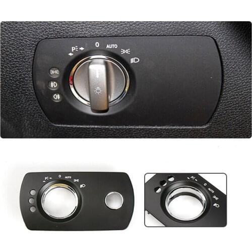 1pcs Car Interior Accessories Front Headlight Switch Button Panel Trim Cover for Mercedes-Benz SLK Class W171 Before 2010