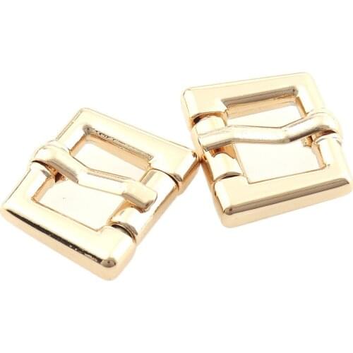 10pcs High quality Belt Buckles For Clothes Accessory Light gold 12mm Inner Garment Shoes Bag Decoration DIY Accessories Sewing