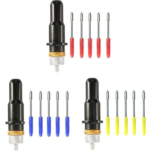 12mm Black Cutting Plotter With 5pcs Blades 30/45/60 Degree for Roland Vinyl Cut