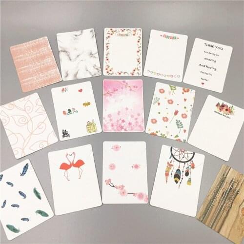 200pcs Paper thank You Jewelry Accessories Display Kraft Card Necklace/ Pendant/Bracelet Kraft Paper Packaging Card 7*5cm