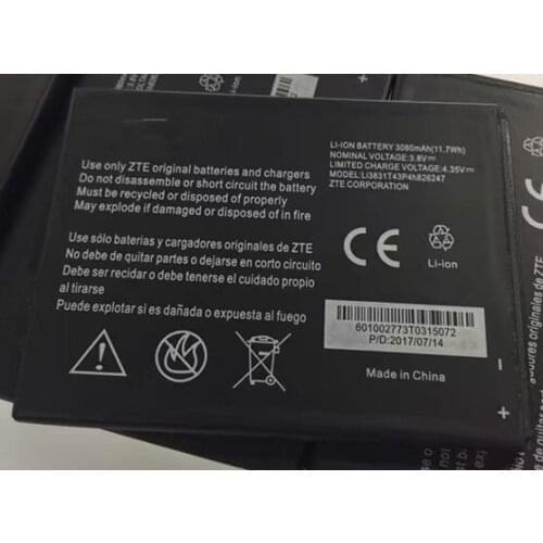Jinsuli 3.8V 3080mAh Li3831T43P4h826247 For Cricket ZTE Grand X 3 Z959 Battery