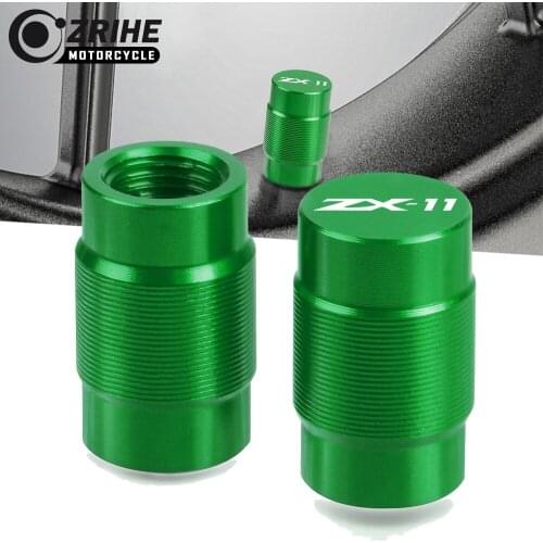 Motorcycle Accessories CNC Couple Aluminum Vehicle Wheel Tire Valve Stem Caps Covers For KAWASAKI Z ZX-11 X 2pcs Universal cycle