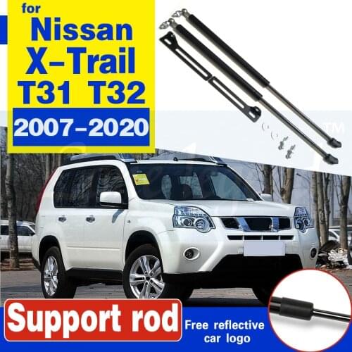 Car Front Hood Cover Gas Shock Strut Bars Lift Support Rod Damper Shock Absorber For Nissan X-Trail Rogue 2007-2020 T31 T32