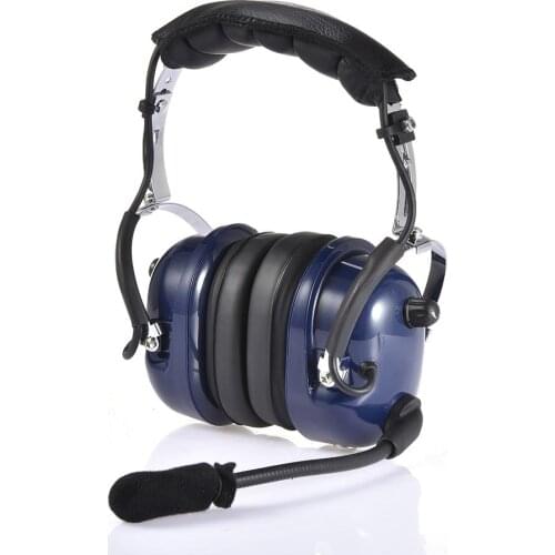 Aviation Pilot Headset Wire And Wireless Headphone Noise Reduction GA Dual Plugs MP3 With Microphone And Ear Seals