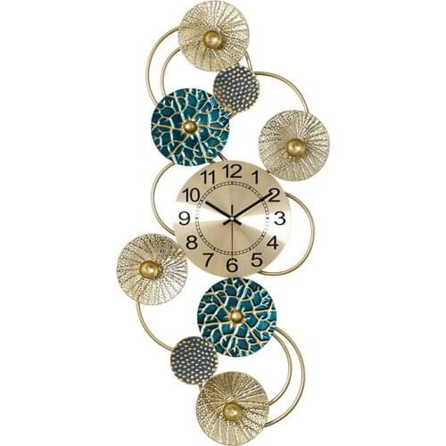 Hand Made Silent Iron Wall Clock American Creative Silent Wall Clock Fashion Home Decoration Simple Personality Atmosphere Clock