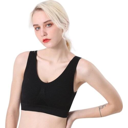 Bras Women Seamless Breathable Gym Running Fitness Underwear Wireless With Pads Push Up Bra Plus Size M-3XL
