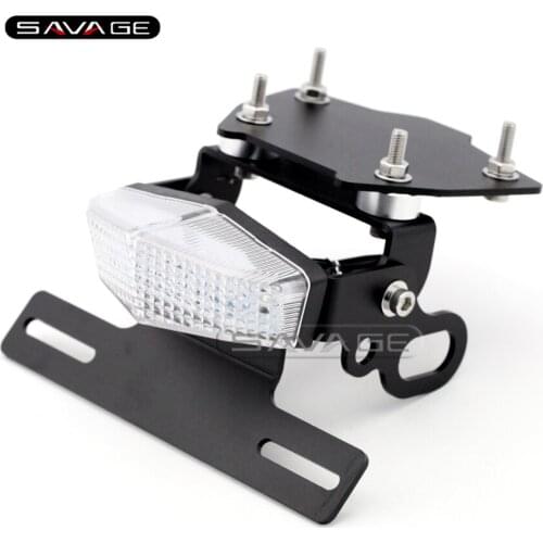 For HONDA NC700 NC750 S/X 12-15 Motorcycle Tail Tidy Fender Eliminator Registration License Plate Holder Bracket LED Tail Light