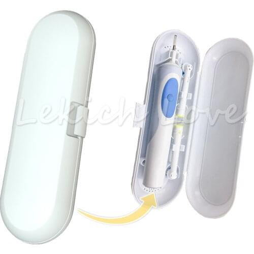 White Electric Toothbrush Travel Case for Oral-B Toothbrushes Portable Toothbrush Holder Bathroom Accessories Travel Storage Box