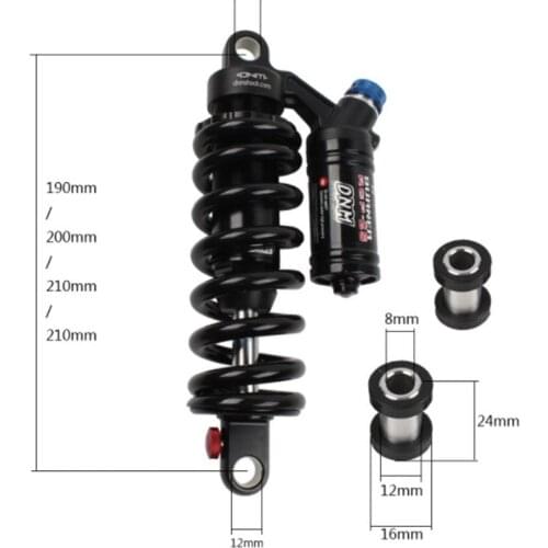DNM RCP-2S Mountain Bike Bicycle Mtb Enduro Downhill DH Rear Shock Fox190mm 200m 220mm 240mm 550 Lbs for Suspension Frame
