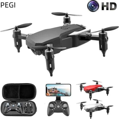 PEGI Mini RC Drone for Beginner Wifi FPV Drones with HD Camera 2.4G Remote Control Foldable Quadcopter Toy Helicopter for Kids