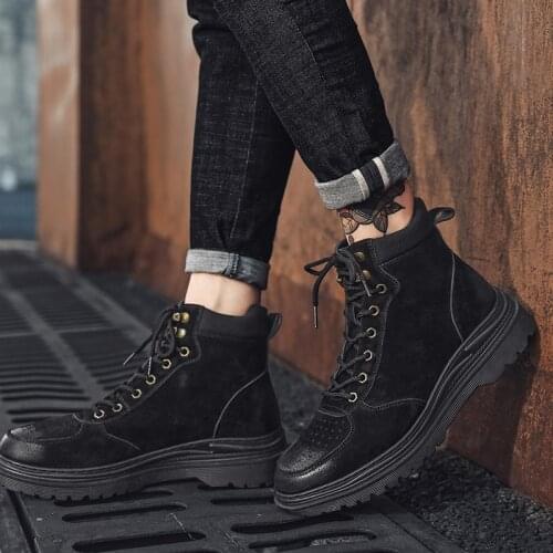 Men work shoe sale sports boots sport on para leather Mens de causal 2020 hombre man vintage spring leisure casual boot mens