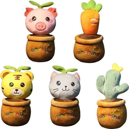 20cm/8inch Soft Plush Doll Cartoon Throw Pillow Lovely Decoration Gift for House Office Plush Toy Stuffed Chair Cushion