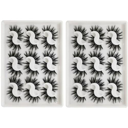 10-25mm fake Eyelashes 100% Mink Eyelashes Mink Lashes Natural Dramatic Volume Eyelashes Extension False Eyelashes