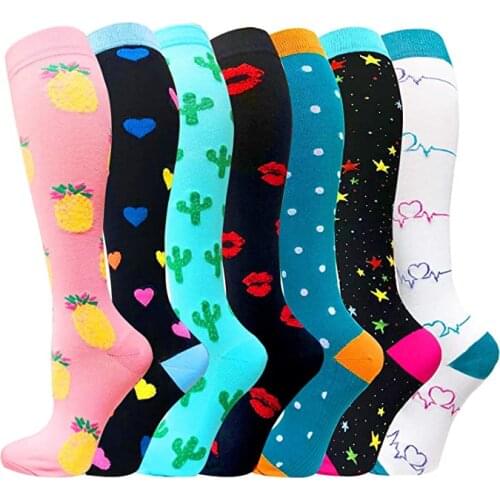 Dropshipping Multi Pairs Compression Stockings Varicose Veins Socks For Men & Women Nurses Unisex Sports Socks For Anti Fatigue