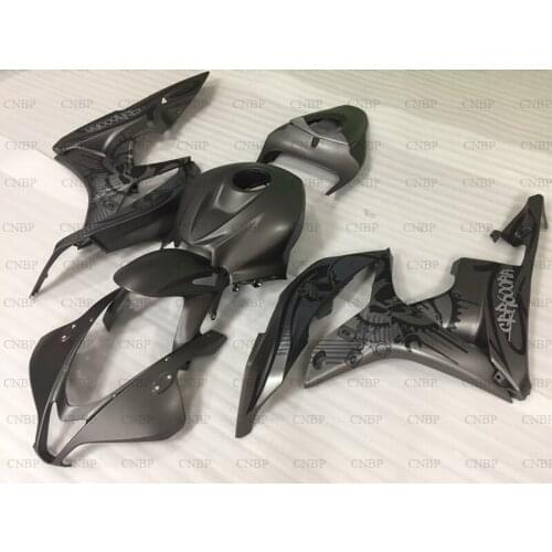 CBR 600 RR 2007 - 2008 Fairing for Honda CBR600RR 07 Fairing CBR 600 RR 07 Matter Silver Grey Grafitty Plastic Fairings