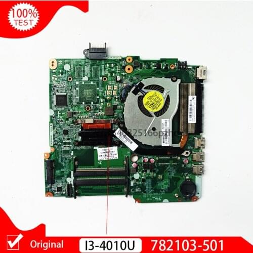 Original For HP 15-F 15-F010DX Laptop Motherboard DDR3L 782103-501 782103-001 With i3-4010u I3 CPU DA0U83MB6E0